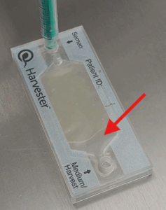 Airgap when loading the SwimCount™ Harvester